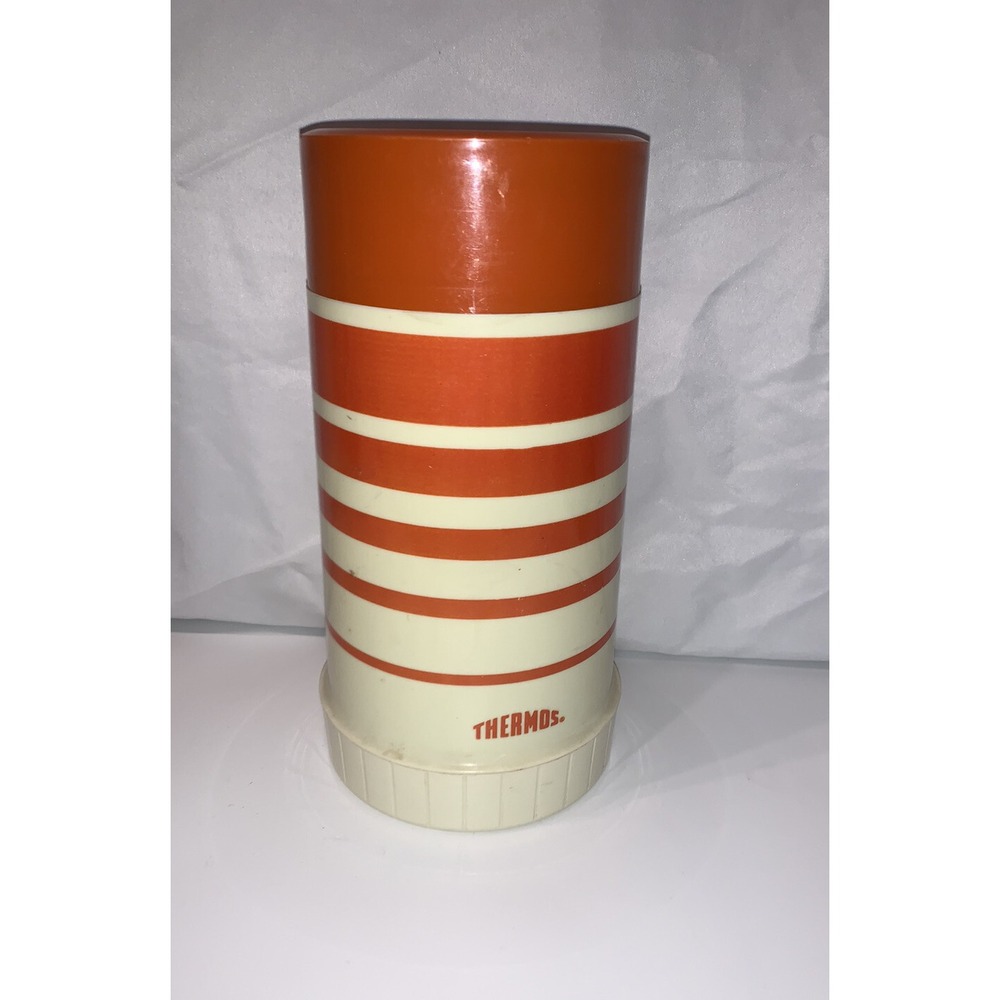 Vintage Thermos Multi Color Vacuum Bottle Coffee Tea Or Soup Holder